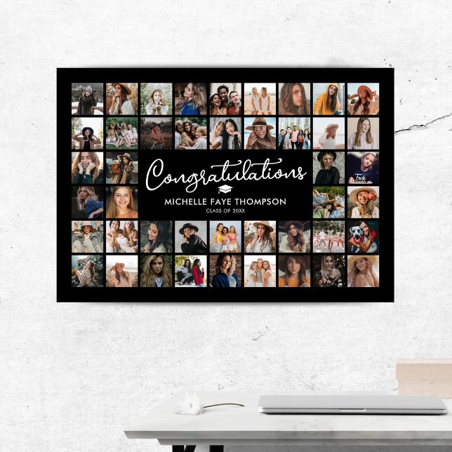 Póster Felicitaciones Graduación 44 Collage de fotos (Subido por el creador)