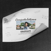 Felicitaciones Graduado | Firma de invitado fotogr