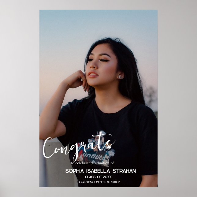 Póster Felicitaciones Graduation Keepsake (Frente)