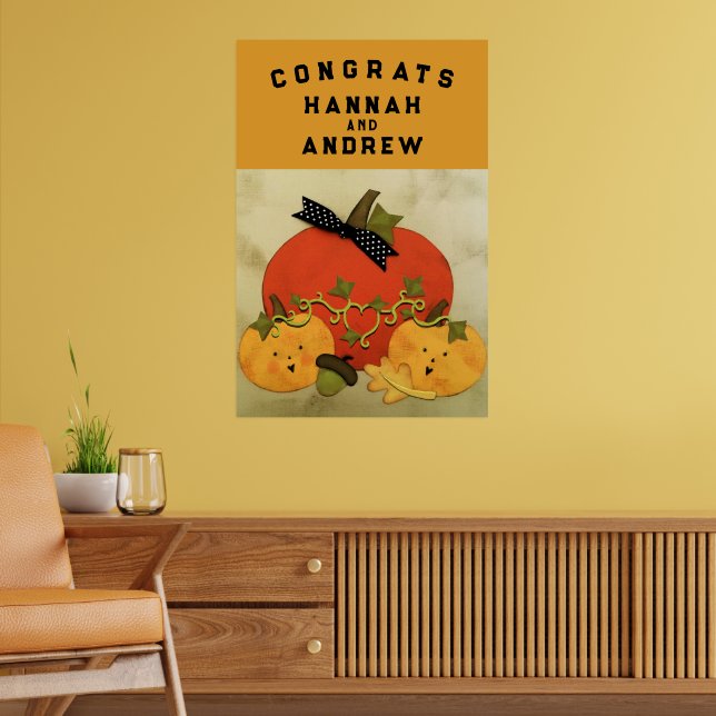 Póster Felicitaciones para Boda de Despedida de Soltera (Salón 2)