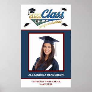 Póster Felicitaciones por la clase de graduación de posgr