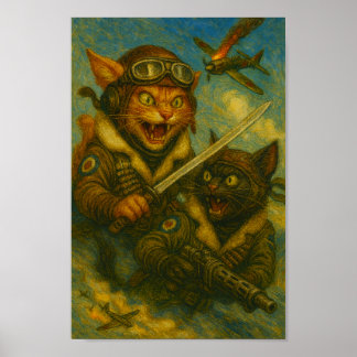 Póster Feline Fighter Aces