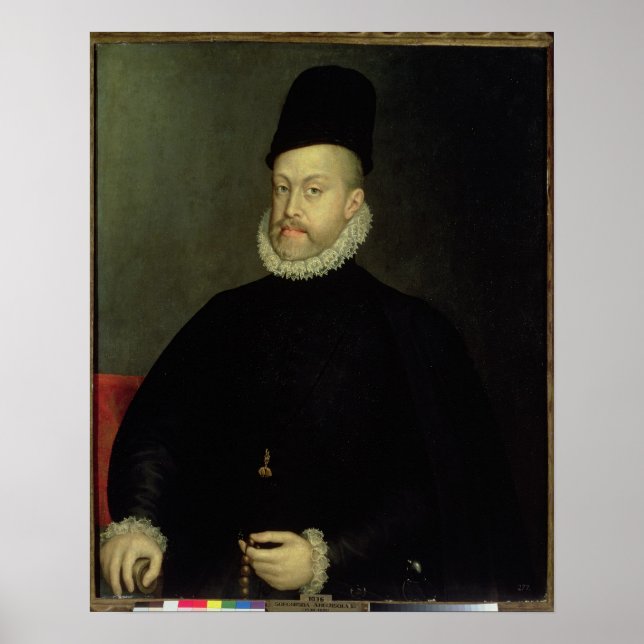 Póster Felipe II de España 1565 (Frente)