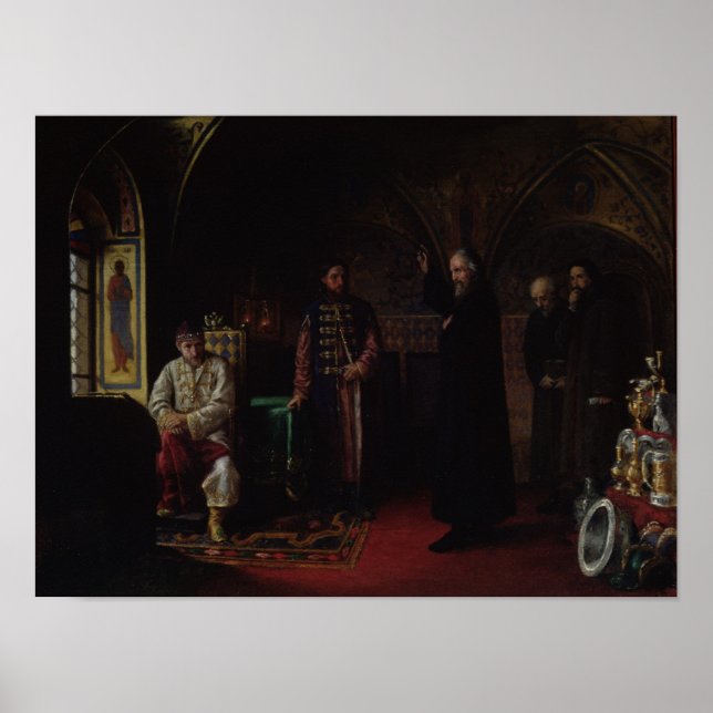 Póster Felipe Metropolitano de Moscú con el Zar Iván (Frente)