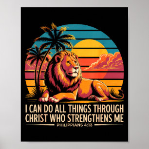 Póster Felipeanos Cristianos 4 13 León Religioso Fuerza