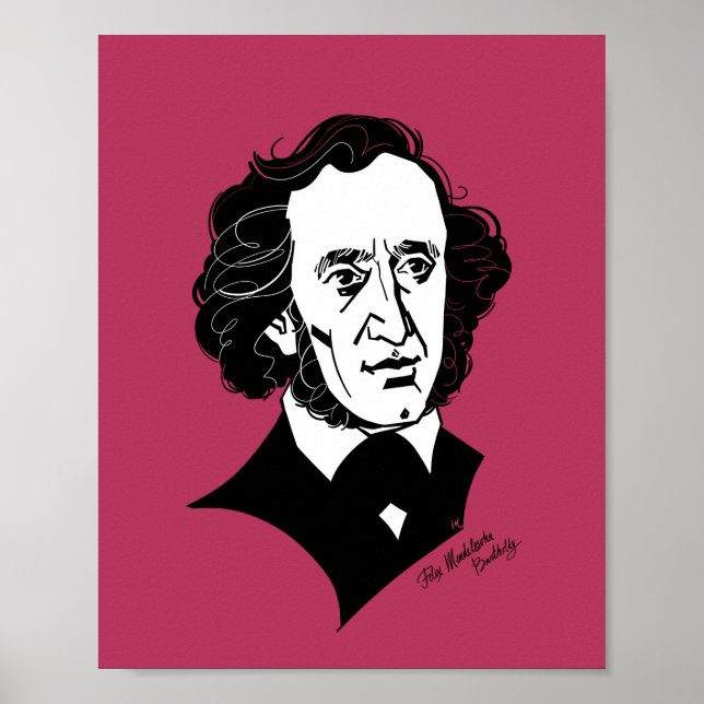 Póster Felix Mendelssohn Bartholdy (Frente)