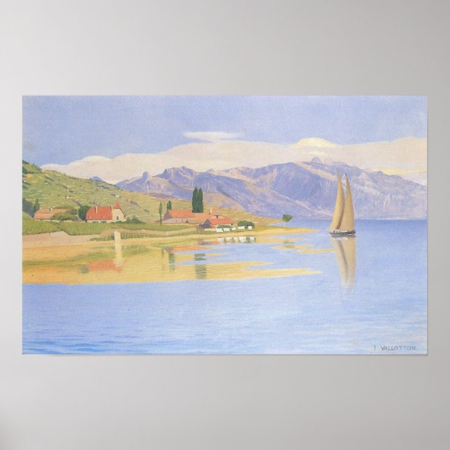 Póster Felix Vallotton-El puerto de Pully (Frente)