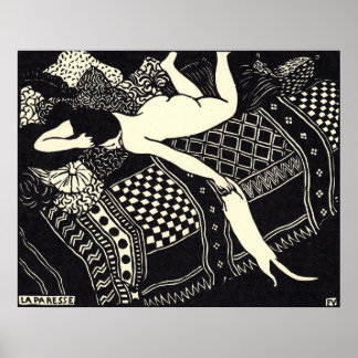 Póster Félix Vallotton - La paresse, Poster 1896