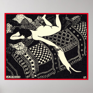 Póster Félix Vallotton - La paresse, Poster 1896