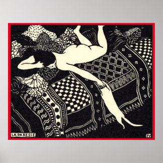 Póster Félix Vallotton - La paresse, Poster 1896
