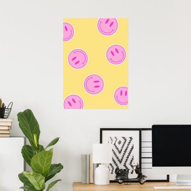 Póster Feliz (Oficina en casa)