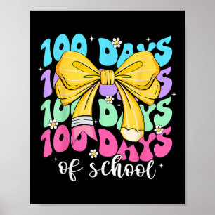 Póster Feliz 100° Día De Coqueta Escolar 100 Días Sm