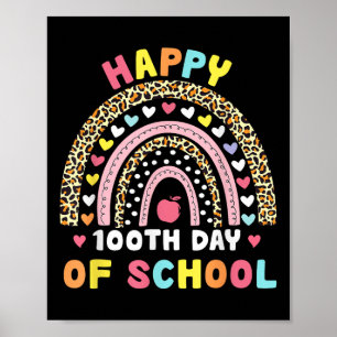 Póster Feliz 100° Día De Estudiantes Niños 100 Días