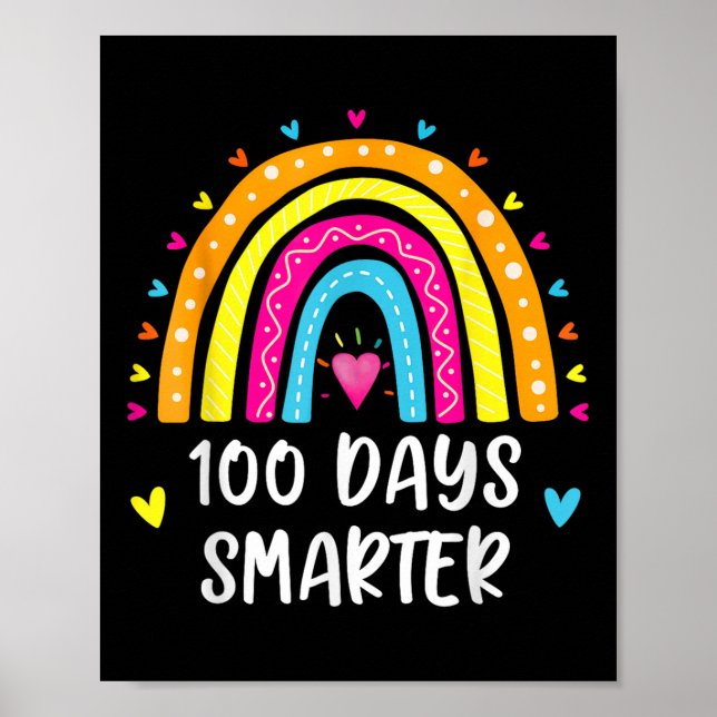 Póster Feliz 100° Día del Estudiante 100 días más intelig (Frente)