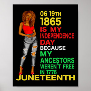 Póster Feliz 10 de junio es mi Día de la Independencia Ne