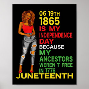 Póster Feliz 10 de junio es mi Día de la Independencia Ne