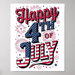 Póster Feliz 4 De Julio