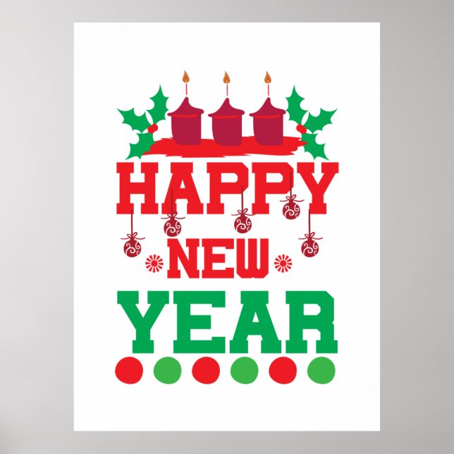 Póster Feliz Año Nuevo (Frente)