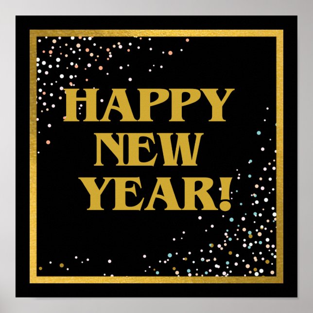 Póster Feliz Año Nuevo (Frente)