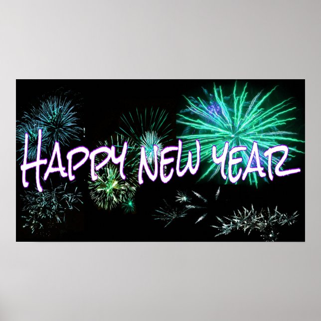 Póster Feliz Año Nuevo (Frente)