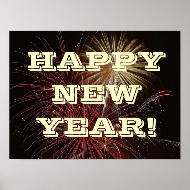 Póster Feliz Año Nuevo (Frente)