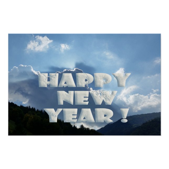 Póster ¡Feliz año nuevo! (Anverso)