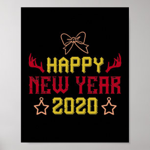 Póster Feliz Año Nuevo 2020 2