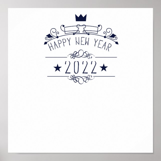Póster feliz año nuevo 2022 (Frente)