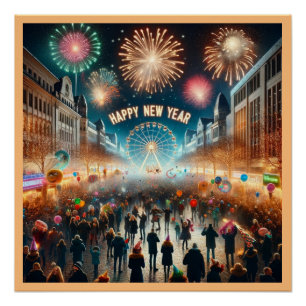 Poster Feliz Año Nuevo 2024