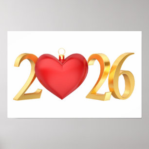 Póster Feliz Año Nuevo 2026