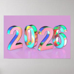 Póster Feliz Año Nuevo 2026