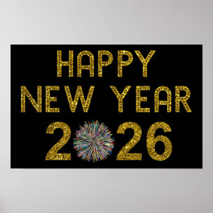 Póster Feliz Año Nuevo 2026