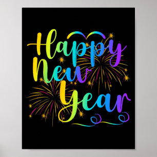 Póster Feliz Año Nuevo 2026 Divertido Amigo Familia Año N