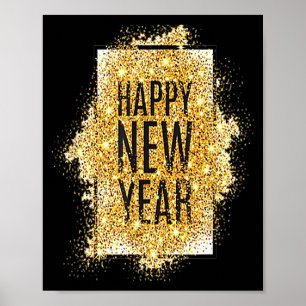 Póster Feliz Año Nuevo 2026 Nochevieja 