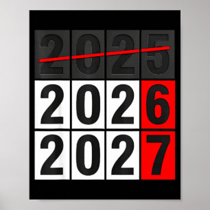Póster Feliz Año Nuevo 2026 Próximamente 2027 67 Meme Sei