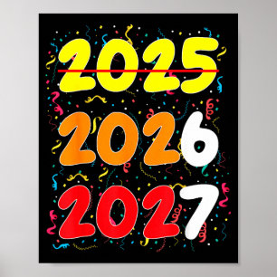 Póster Feliz Año Nuevo 2026 Próximamente 2027 Divertido 6