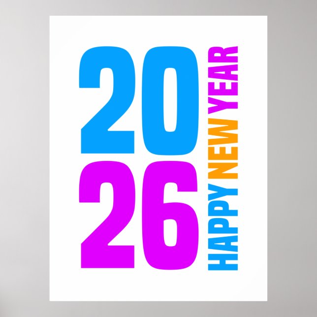 Póster Feliz Año Nuevo 2027-34568 (Frente)