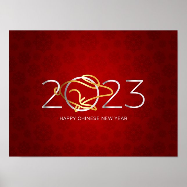 Póster Feliz Año Nuevo Chino 2023 (Frente)