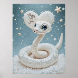 Póster Feliz Año Nuevo del Poster de la serpiente