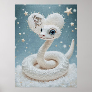 Póster Feliz Año Nuevo del Poster de la serpiente