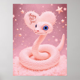 Póster Feliz Año Nuevo del Poster de la serpiente