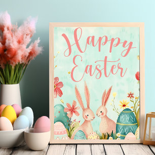 Póster Feliz Año Pascua