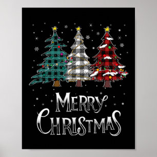 Póster Feliz Árbol de Navidad Navidad Navidad Navidad Búf