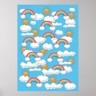 Póster Feliz arcoiris