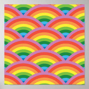 Póster Feliz arcoiris