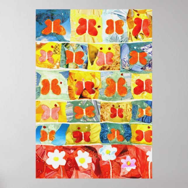 Póster Feliz baile de mariposas (Frente)