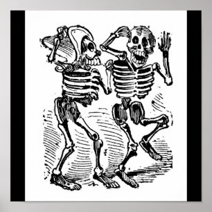 Póster "Feliz Calaveras" Día de los Muertos en México