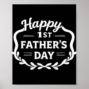 Póster Feliz cartel del 1er Día del Padre – Regalo para n