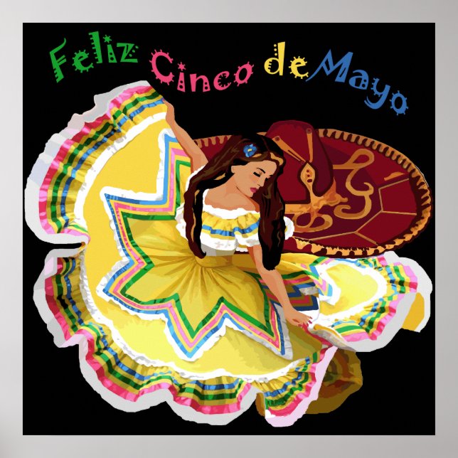 Póster Feliz Cinco de Mayo (Frente)