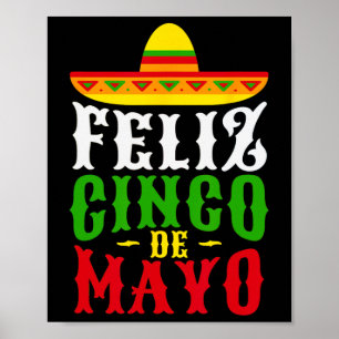 Póster Feliz Cinco De Mayo Festival Mexicano